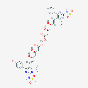 molecular formula C44H54CaF2N6O12S2 B7889484 (3R,5S,6E)-7-[4-(4-Fluorophenyl)-6-(1-methylethyl)-2-[methyl(methylsulfonyl)amino]-5-pyrimidinyl]-3,5-dihydroxy-6-heptenoic Acid Calcium Salt 