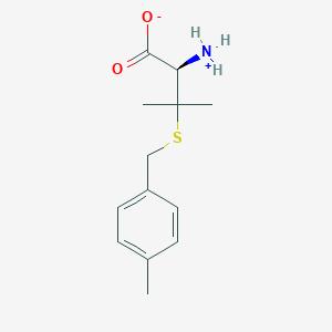 molecular formula C13H19NO2S B7889529 (2R)-2-azaniumyl-3-methyl-3-[(4-methylphenyl)methylsulfanyl]butanoate 