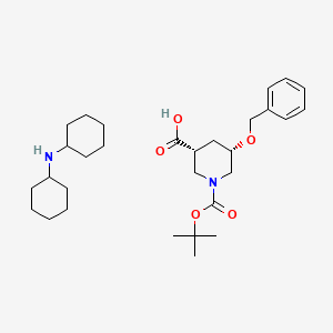 molecular formula C30H48N2O5 B7889535 Boc-beta-homohyp(bzl)-OH dcha 