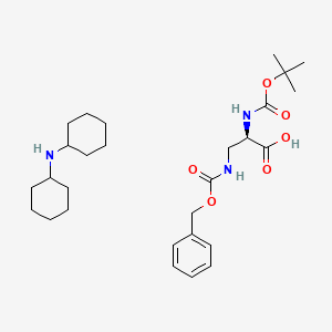 molecular formula C28H45N3O6 B7889567 Boc-D-dap(Z)-OH dcha 