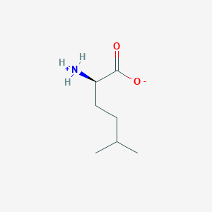 (2R)-2-azaniumyl-5-methylhexanoate