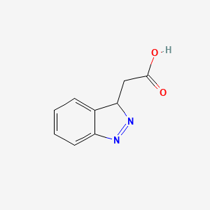 molecular formula C9H8N2O2 B7889700 2-(3H-indazol-3-yl)acetic acid 