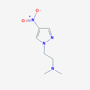 molecular formula C7H12N4O2 B7889714 N,N-dimethyl-2-(4-nitro-1H-pyrazol-1-yl)ethanamine 