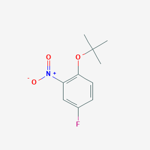 molecular formula C10H12FNO3 B7889727 1-Tert-butoxy-4-fluoro-2-nitrobenzene CAS No. 142596-59-6