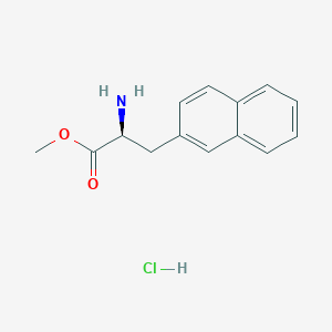 molecular formula C14H16ClNO2 B7889761 methyl (S)-2-amino-3-(2-naphthyl)propionate hydrochloride 