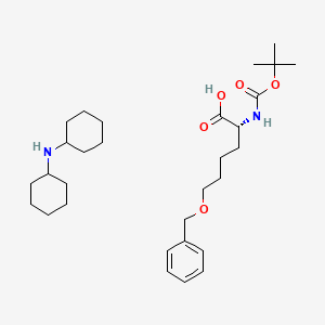 molecular formula C30H50N2O5 B7889787 (R)-Boc-2-amino-6-benzyloxy-hexanoic acid dcha 