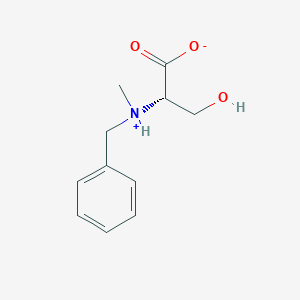 molecular formula C11H15NO3 B7889835 (2S)-2-[benzyl(methyl)azaniumyl]-3-hydroxypropanoate 