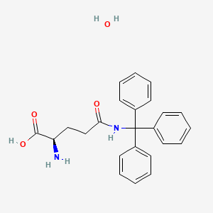 molecular formula C24H26N2O4 B7889849 H-D-Gln(Trt)-OH 