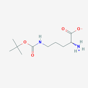 molecular formula C10H20N2O4 B7889855 (2R)-2-azaniumyl-5-[(2-methylpropan-2-yl)oxycarbonylamino]pentanoate 