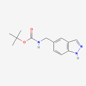 molecular formula C13H17N3O2 B7889882 Tert-butyl (1h-indazol-5-yl)methylcarbamate CAS No. 943845-38-3