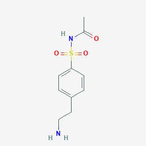 molecular formula C10H14N2O3S B7889901 N-Acetyl-4-(2-aminoethyl)-benzenesulfonamide 
