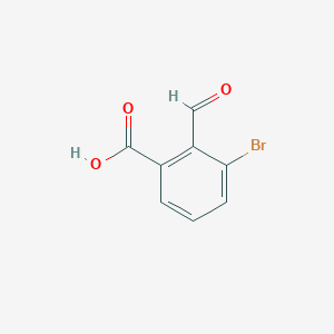 molecular formula C8H5BrO3 B7889920 3-Bromo-2-formylbenzoic acid 