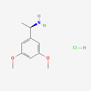molecular formula C10H16ClNO2 B7889948 (R)-1-(3,5-Dimethoxyphenyl)ethanamine hydrochloride 