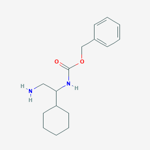 molecular formula C16H24N2O2 B7890023 benzyl N-(2-amino-1-cyclohexylethyl)carbamate 
