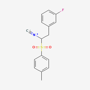 molecular formula C16H14FNO2S B7890075 [(1-(3-Fluorobenzyl)-1-tosyl]methyl isocyanide 