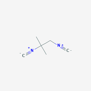 molecular formula C6H8N2 B7890100 1,2-Diisocyano-2-methylpropane 