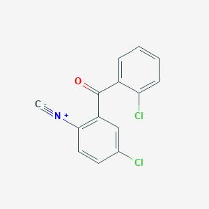 molecular formula C14H7Cl2NO B7890119 (5-Chloro-2-isocyanophenyl)-(2-chlorophenyl)methanone 