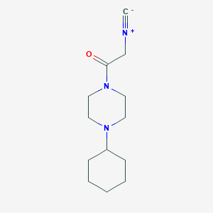 molecular formula C13H21N3O B7890176 1-(4-Cyclohexylpiperazin-1-yl)-2-isocyanoethanone 