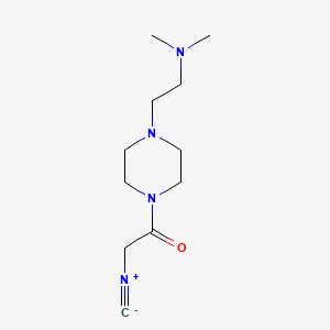 molecular formula C11H20N4O B7890181 1-[4-[2-(Dimethylamino)ethyl]piperazin-1-yl]-2-isocyanoethanone 