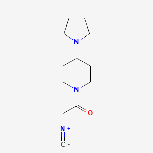 molecular formula C12H19N3O B7890188 2-Isocyano-1-(4-pyrrolidin-1-ylpiperidin-1-yl)ethanone 
