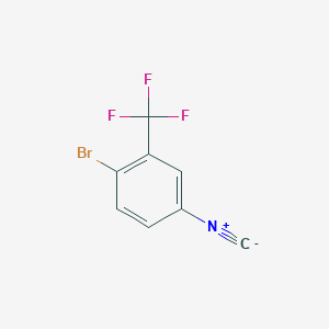 molecular formula C8H3BrF3N B7890231 4-Bromo-3-trifluorophenylisocyanide 