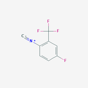 molecular formula C8H3F4N B7890247 4-Fluoro-1-isocyano-2-(trifluoromethyl)benzene 