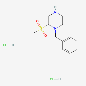 1-Benzyl-2-methanesulfonylpiperazine dihydrochloride