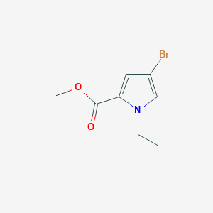 molecular formula C8H10BrNO2 B7890459 methyl 4-bromo-1-ethyl-1H-pyrrole-2-carboxylate 