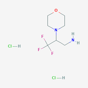 3,3,3-Trifluoro-2-(morpholin-4-yl)propan-1-amine dihydrochloride
