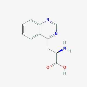 molecular formula C11H11N3O2 B7890511 (2R)-2-amino-3-(quinazolin-4-yl)propanoic acid 