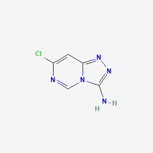 molecular formula C5H4ClN5 B7890541 7-Chloro-[1,2,4]triazolo[4,3-c]pyrimidin-3-amine 