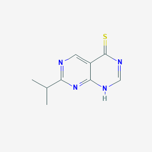 molecular formula C9H10N4S B7890557 7-(Propan-2-yl)-4H,6H-[1,3]diazino[4,5-d]pyrimidine-4-thione 