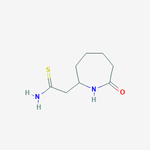 2-(7-Oxoazepan-2-yl)ethanethioamide