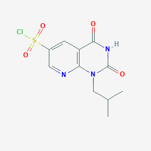 molecular formula C11H12ClN3O4S B7890611 1-Isobutyl-2,4-dioxo-1,2,3,4-tetrahydropyrido[2,3-d]pyrimidine-6-sulfonyl chloride 
