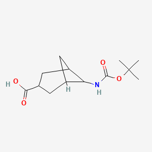 molecular formula C13H21NO4 B7890614 6-{[(Tert-butoxy)carbonyl]amino}bicyclo[3.1.1]heptane-3-carboxylic acid CAS No. 1334146-33-6