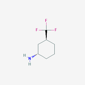 molecular formula C7H12F3N B7890624 (1S,3S)-3-(trifluoromethyl)cyclohexan-1-amine 