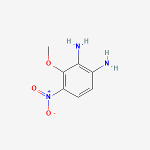 molecular formula C7H9N3O3 B7890702 3-Methoxy-4-nitro-1,2-benzenediamine CAS No. 1354236-14-8