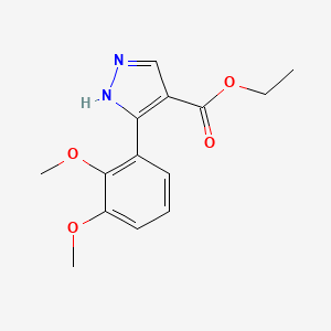 ethyl 5-(2,3-dimethoxyphenyl)-1H-pyrazole-4-carboxylate