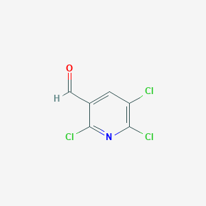 molecular formula C6H2Cl3NO B7890959 2,5,6-Trichloronicotinaldehyde CAS No. 55304-74-0