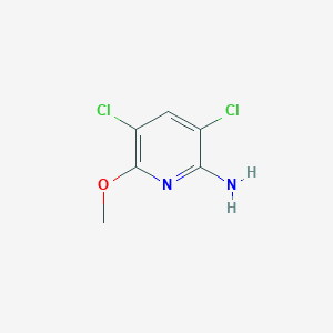 molecular formula C6H6Cl2N2O B7890977 2-Amino-3,5-dichloro-6-methoxypyridine 