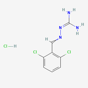 molecular formula C8H9Cl3N4 B7891020 N-{[(2,6-dichlorophenyl)methylidene]amino}guanidine hydrochloride 
