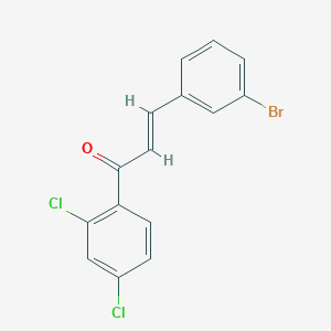 molecular formula C15H9BrCl2O B7891027 (2E)-3-(3-Bromophenyl)-1-(2,4-dichlorophenyl)prop-2-en-1-one 