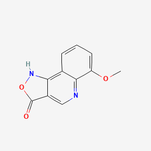 molecular formula C11H8N2O3 B7891077 6-Methoxy-1H-isoxazolo[4,3-c]quinolin-3-one 