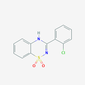 molecular formula C13H9ClN2O2S B7891084 3-(2-Chloro-phenyl)-2H-benzo[1,2,4]thiadiazine 1,1-dioxide 