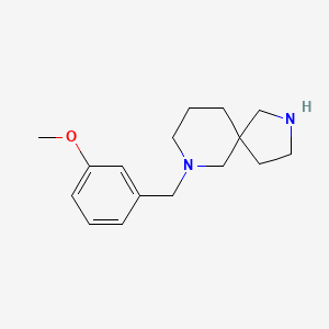 molecular formula C16H24N2O B7891140 7-(3-Methoxybenzyl)-2,7-diazaspiro[4.5]decane 