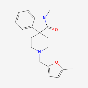 molecular formula C19H22N2O2 B7891145 1-Methyl-1'-((5-methylfuran-2-yl)methyl)spiro[indoline-3,4'-piperidin]-2-one 