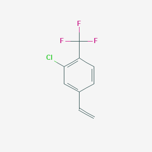 molecular formula C9H6ClF3 B7891207 2-Chloro-4-ethenyl-1-(trifluoromethyl)benzene 