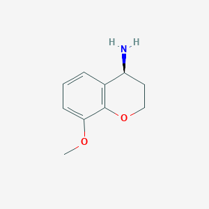 molecular formula C10H13NO2 B7891286 (S)-8-Methoxychroman-4-amine 
