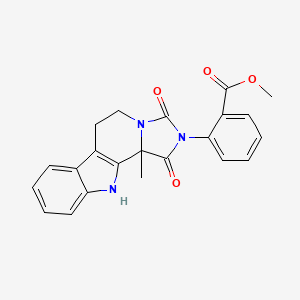 methyl 2-(11b-methyl-1,3-dioxo-5,6,11,11b-tetrahydro-1H-imidazo[1',5':1,2]pyrido[3,4-b]indol-2(3H)-yl)benzoate