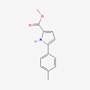 molecular formula C13H13NO2 B7891346 methyl 5-(4-methylphenyl)-1H-pyrrole-2-carboxylate 